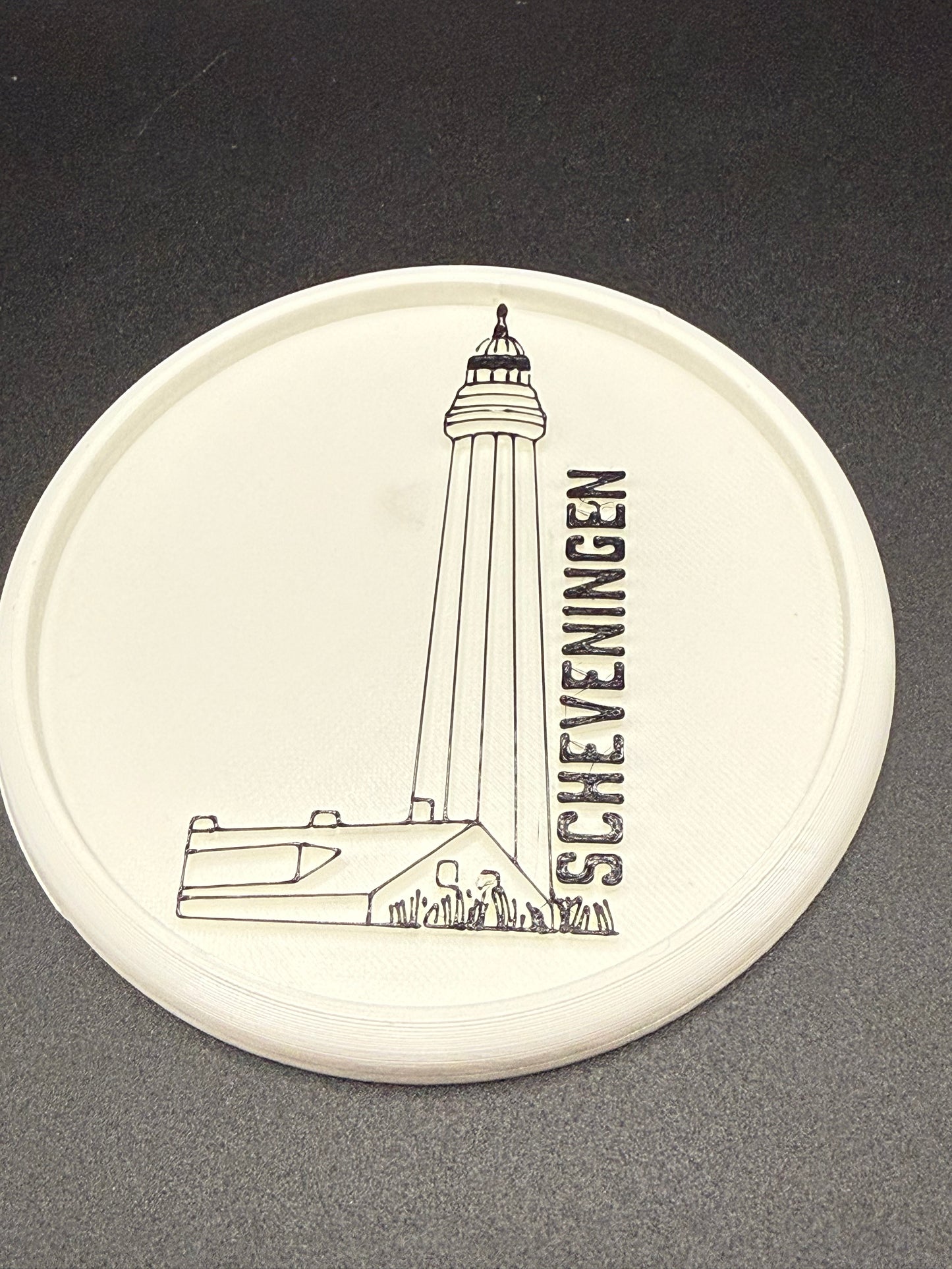 3D onderzetter Vuurtoren Scheveningen