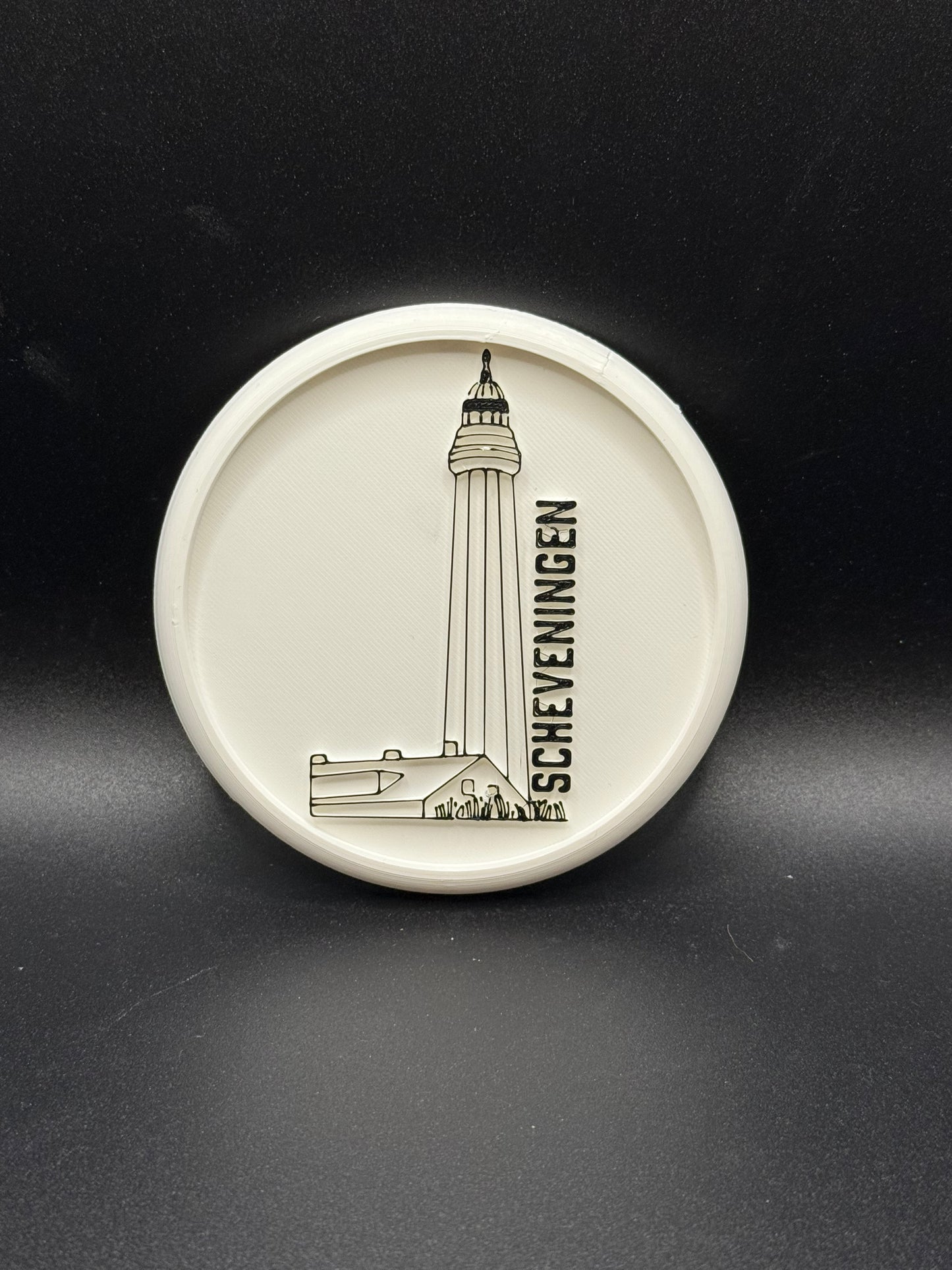 3D onderzetter Vuurtoren Scheveningen
