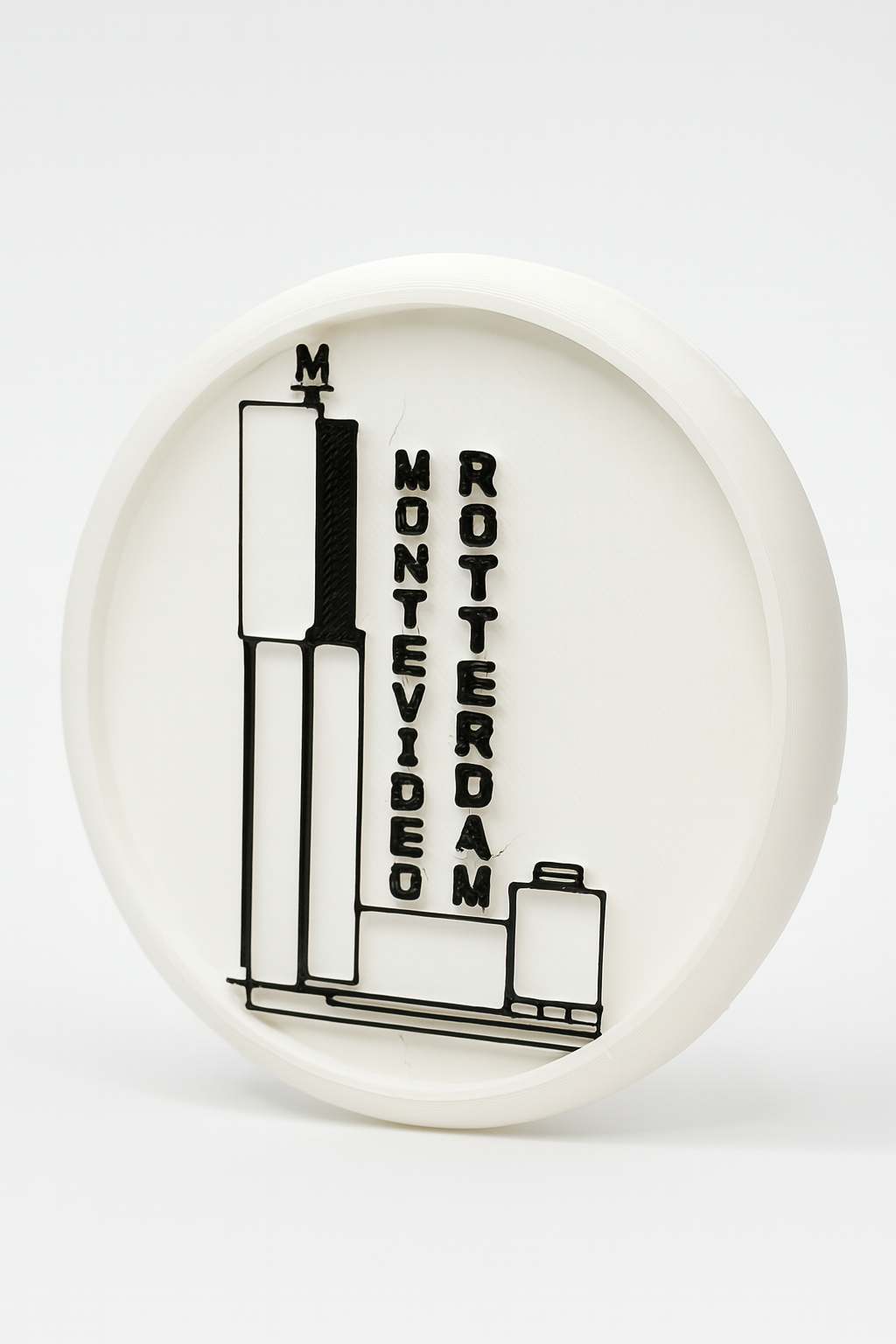 3D onderzetter Montevideo Rotterdam