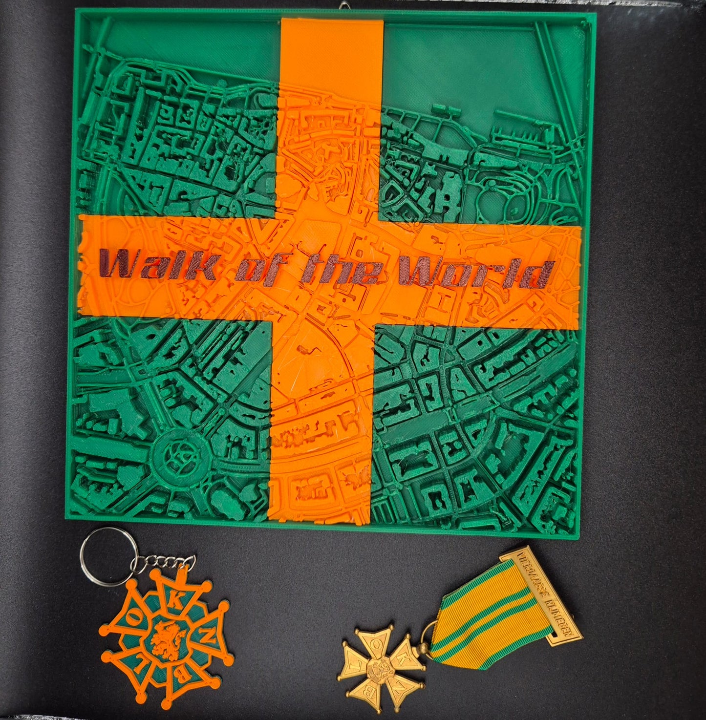 3D kaart Nijmegen Walk of the world Vierdaagse