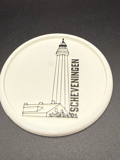 3D onderzetter Vuurtoren Scheveningen
