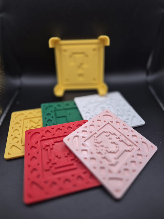 Retro game coasters set