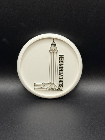 3D onderzetter Vuurtoren Scheveningen