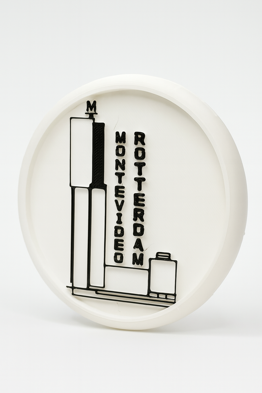 3D onderzetter Montevideo Rotterdam